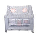 Lit parapluie HOME avec toit gris