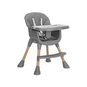 chaise haute VANILLA 3en1 gris