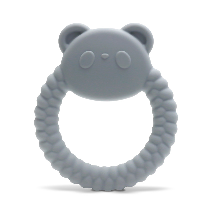 hochet de dention panda gris
