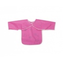 Bavoir avec manche Piggy rose