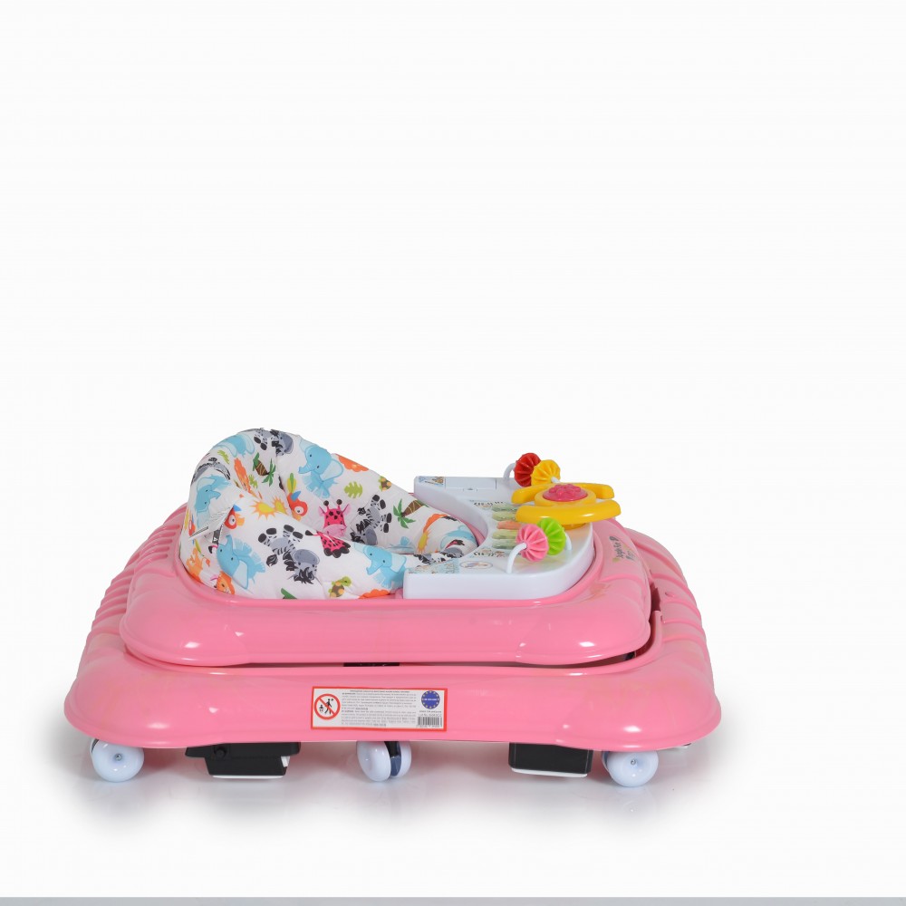 Marche bébé jungle rose