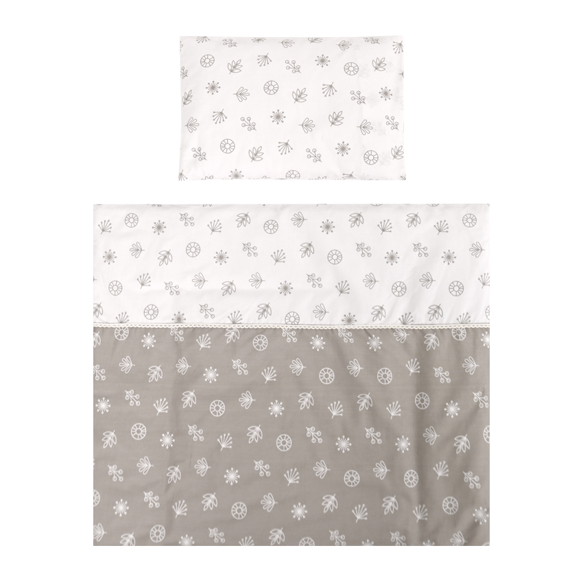 tour de lit firs dream cloud gray