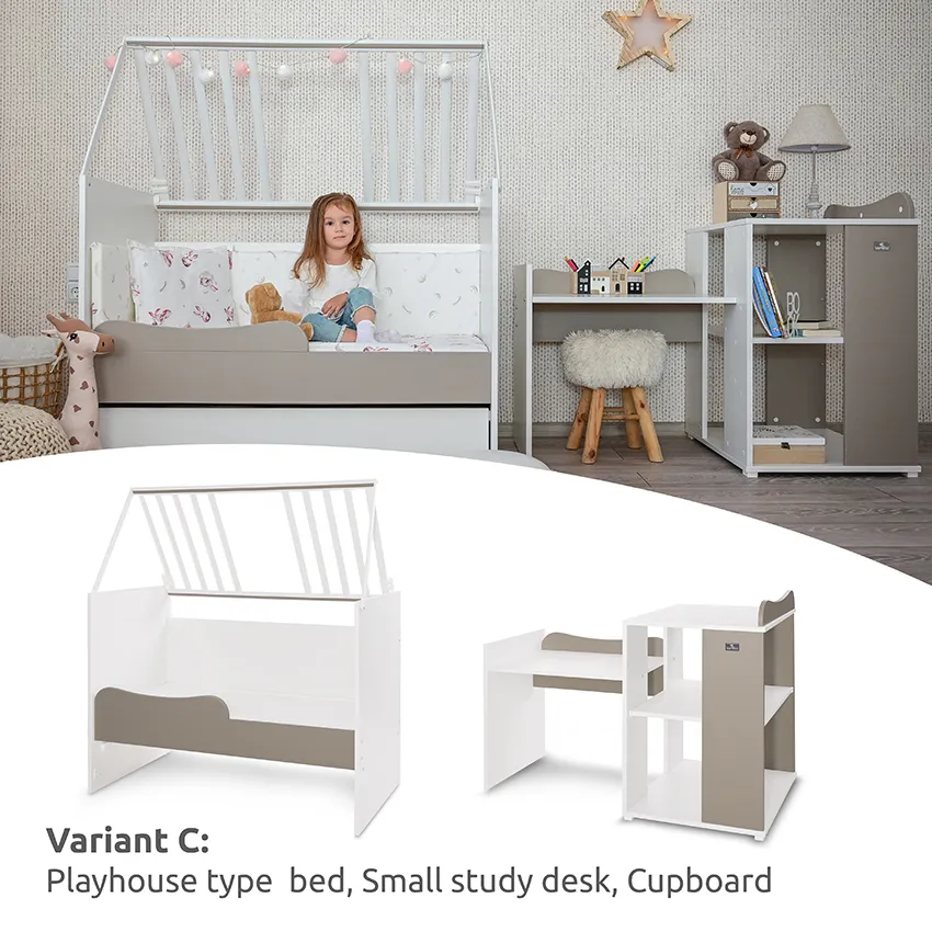 10150570037A_BED MULTI_Variant C - Playhouse type  bed, Small study desk, Cupboard.webp