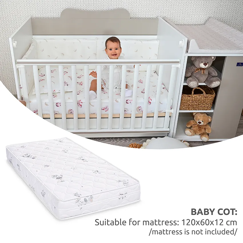 10150570037A_BED MULTI 190_72_WHITE_STRING_Baby cot_Mattress 120x60x12.webp