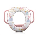 réhausseur de toilette rose