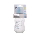 biberon verre 120 ML bleue