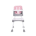 Chaise haute trick 3en1 rose