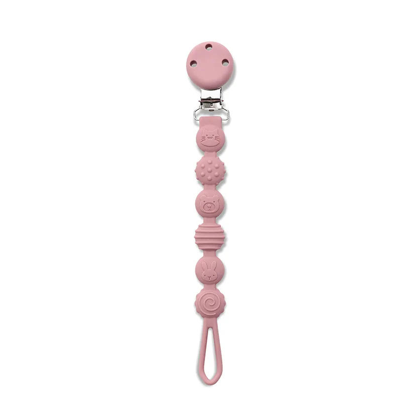 [10220800002] Attache Sucette Rose