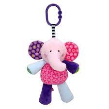 [10191440005] peluche musical elephant rose