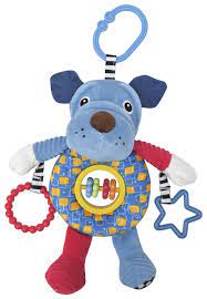 [10191410004] peluche éveil dog bleu