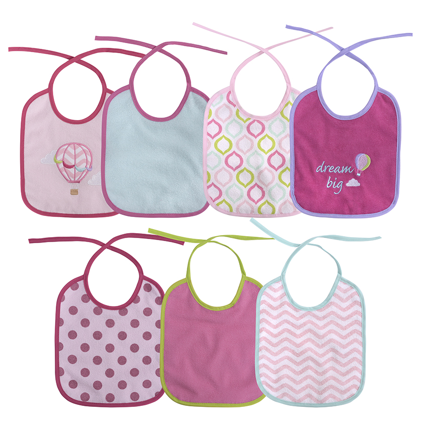 [10260200003] bavoirs 7 pcs fille
