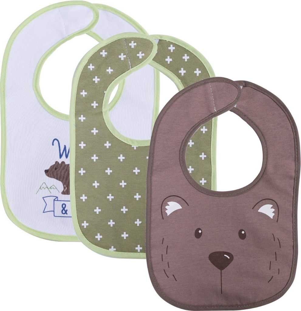 [10260230001] bavoirs 3pcs velcro