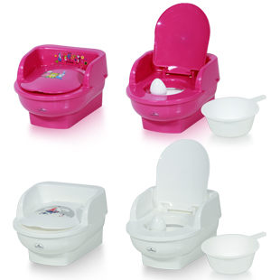 pot bébé assise rose
