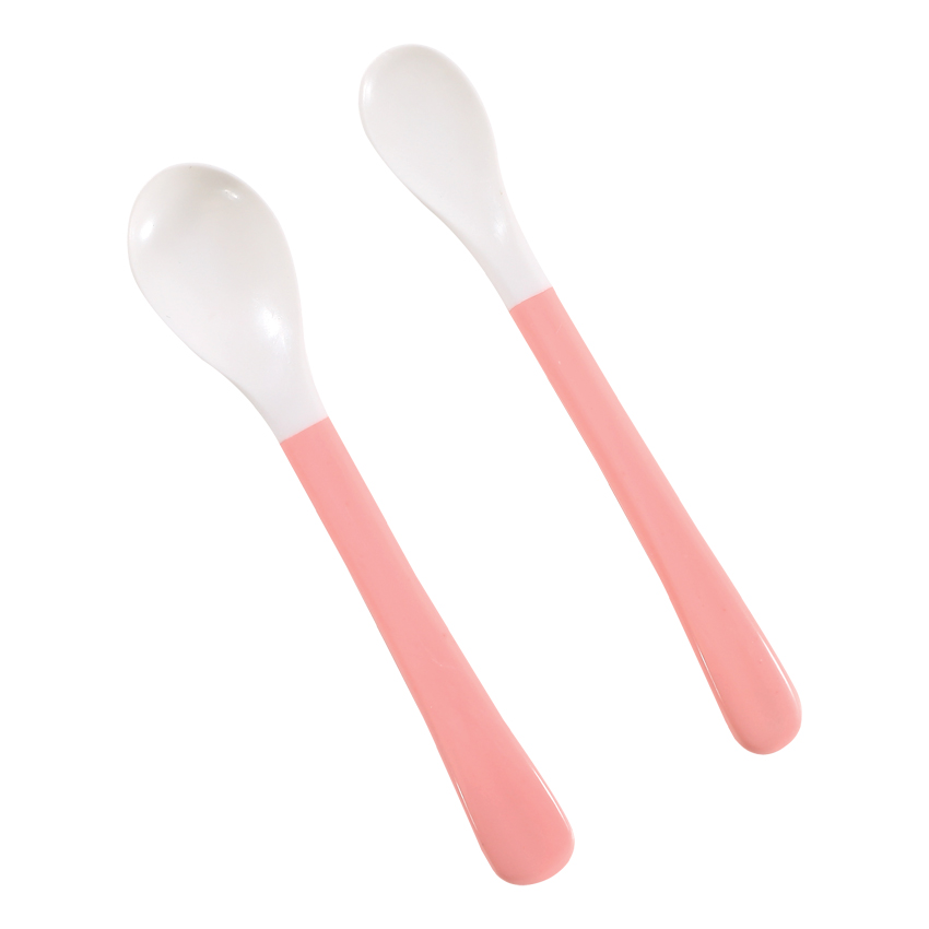 set cuillère 2 pcs rose
