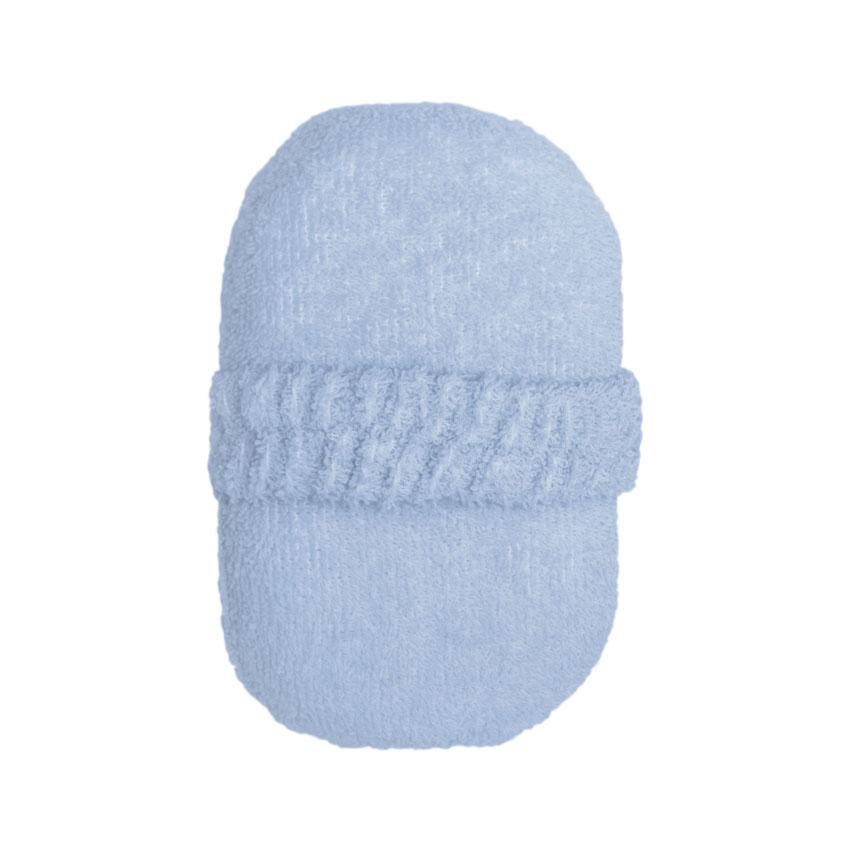 éponge de bain bleu
