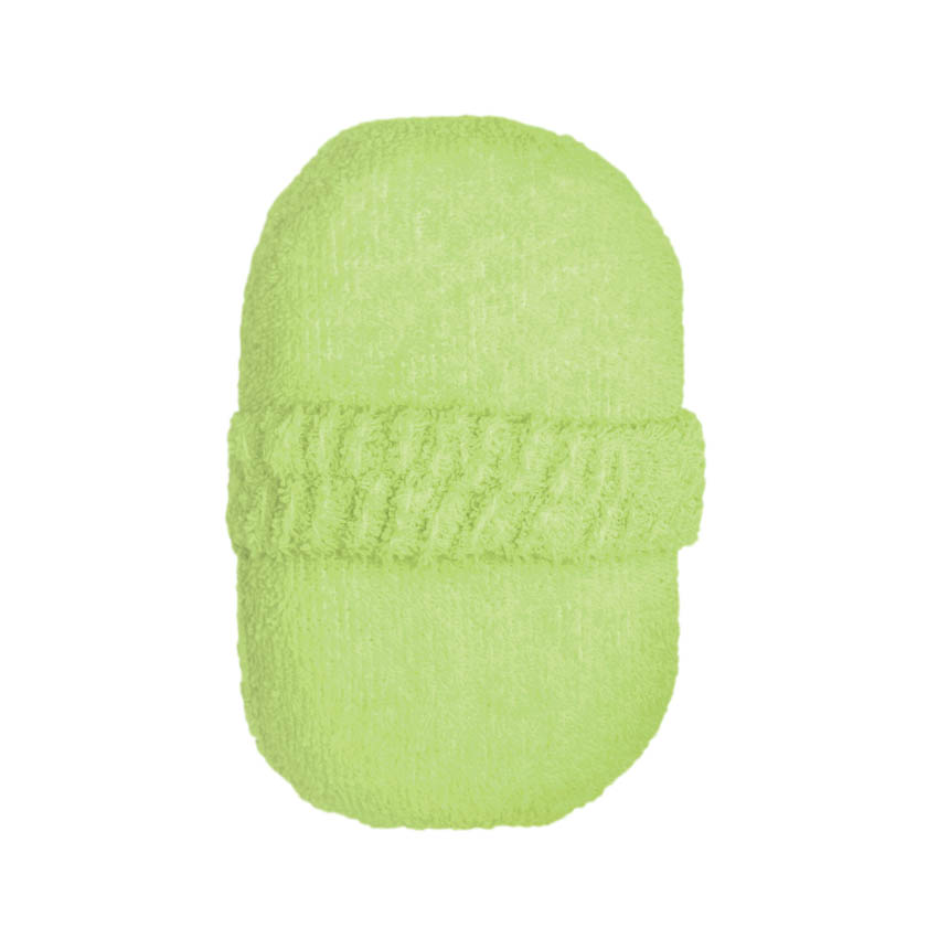éponge de bain vert