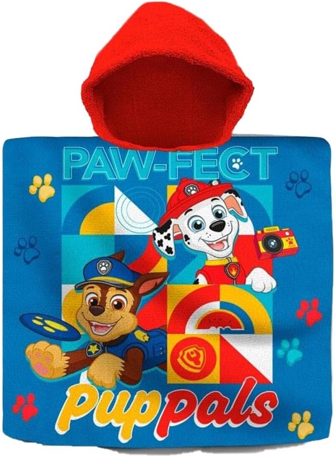 poncho de bain paw patrol