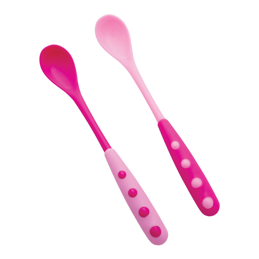 lot de 2 cuillère rose