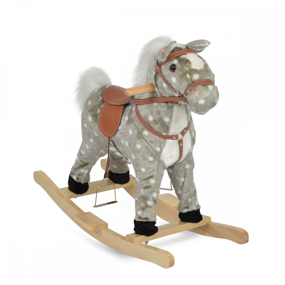 [3800146230623] Cheval à bascule gris