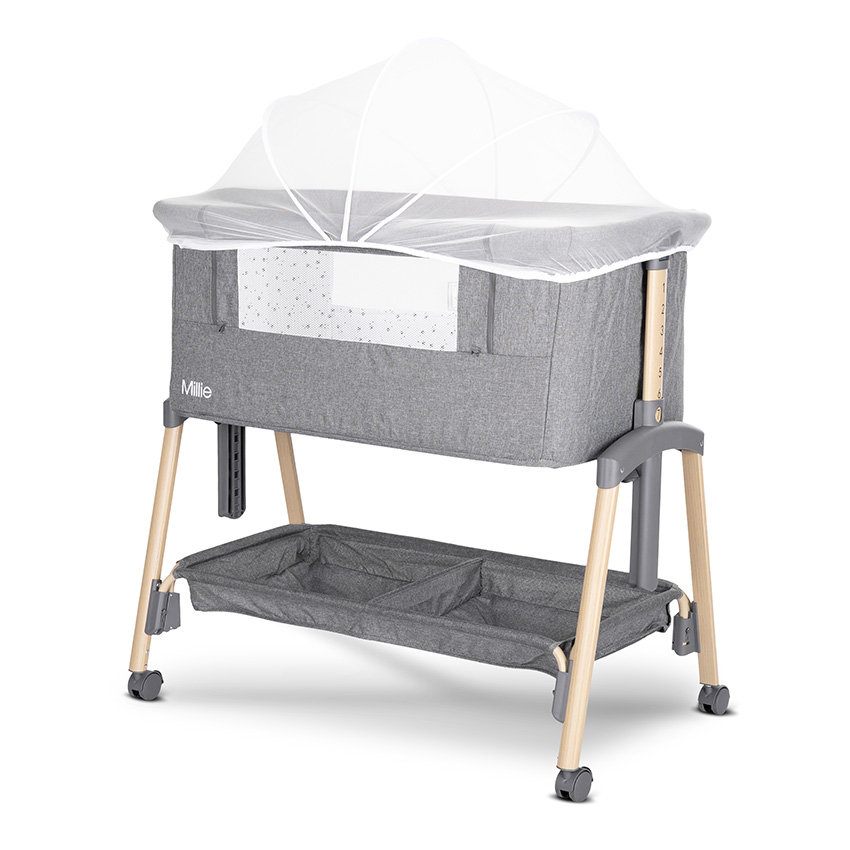 [10080732506] CRIB MILLIE gris