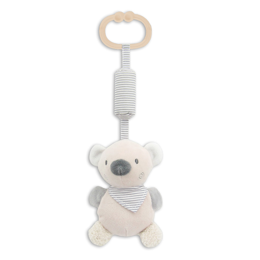 [10191350008] jouet d'éveil sensoriel musical ours beige