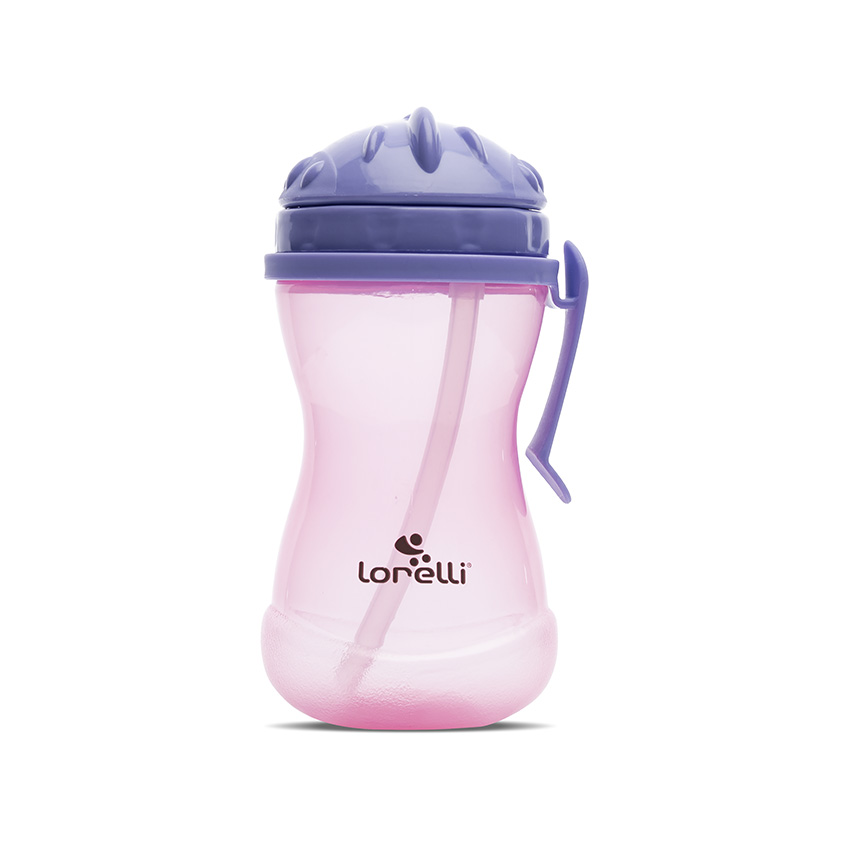 [10230090005] gourde avec poignet rose 360ML