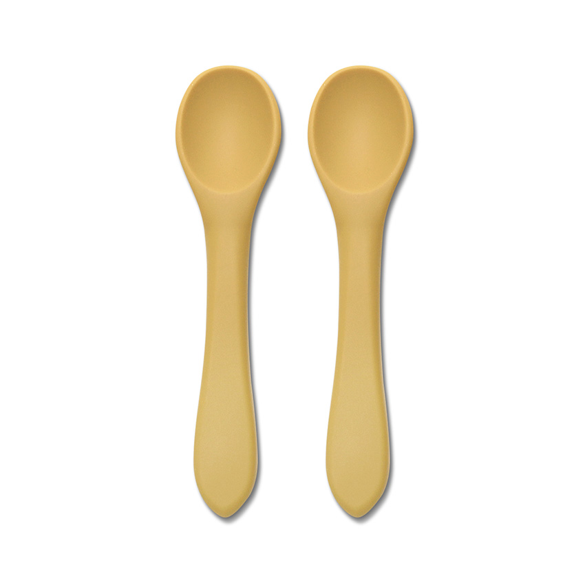 [10230690001] lot de 2 cuillère silicone jaune